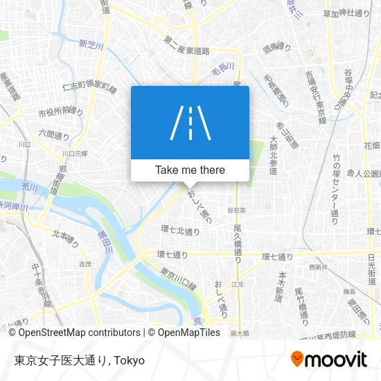 東京女子医大通り map