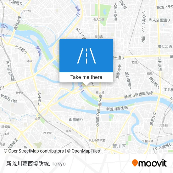 新荒川葛西堤防線 map