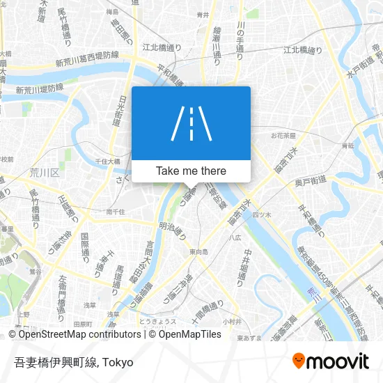 吾妻橋伊興町線 map