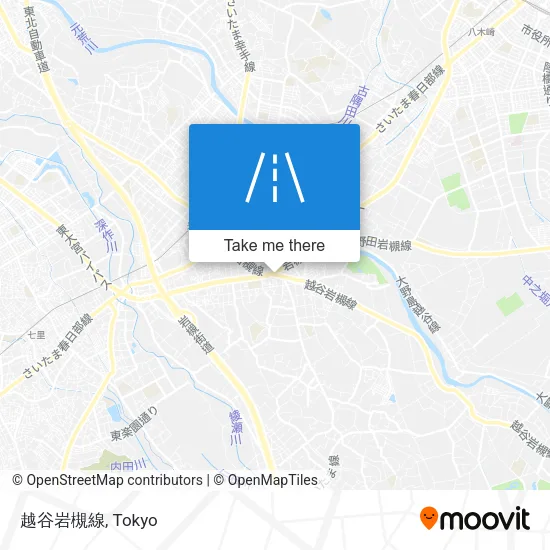 越谷岩槻線 map
