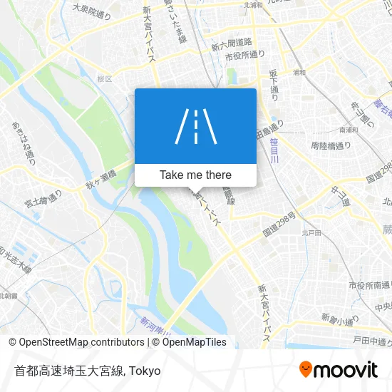 首都高速埼玉大宮線 map