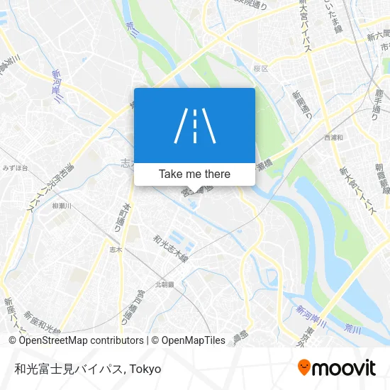 和光富士見バイパス map