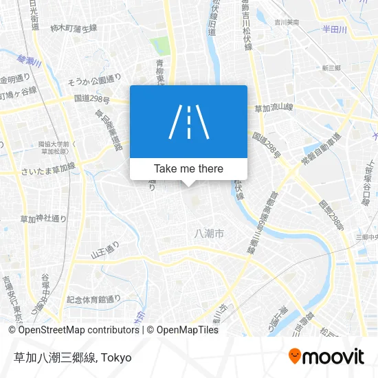 草加八潮三郷線 map