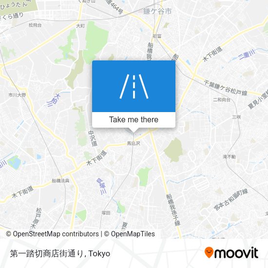 第一踏切商店街通り map