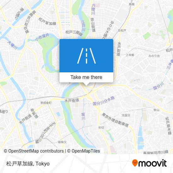 松戸草加線 map