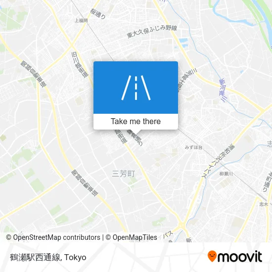鶴瀬駅西通線 map