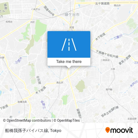 船橋我孫子バイパス線 map
