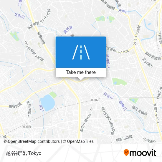 越谷街道 map