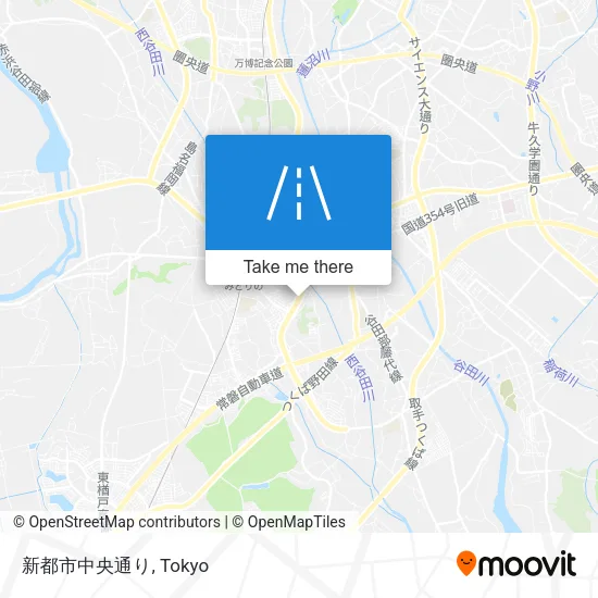 新都市中央通り map