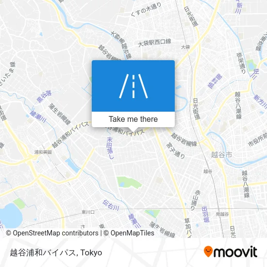 越谷浦和バイパス map