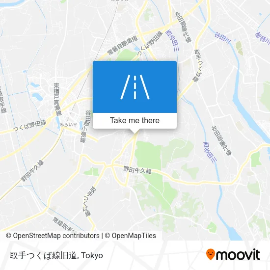 取手つくば線旧道 map