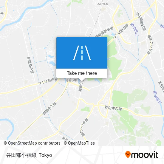 谷田部小張線 map