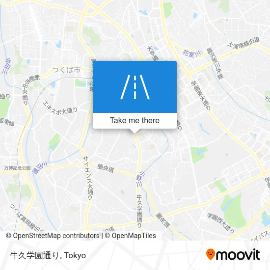 牛久学園通り map