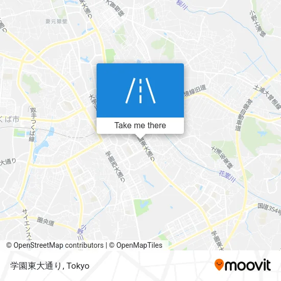 学園東大通り map