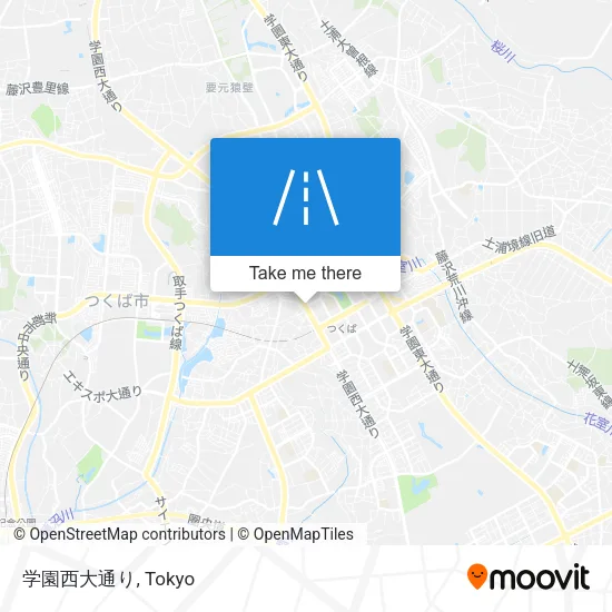 学園西大通り map