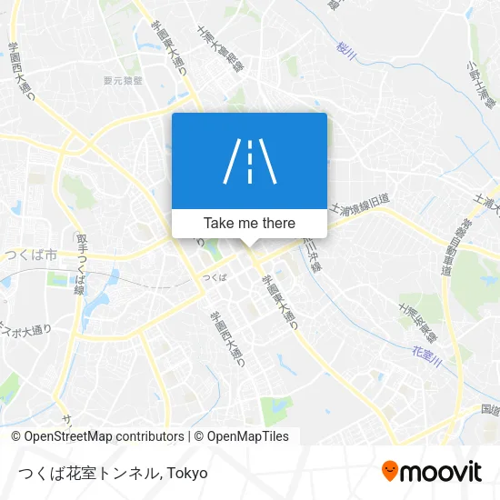 つくば花室トンネル map