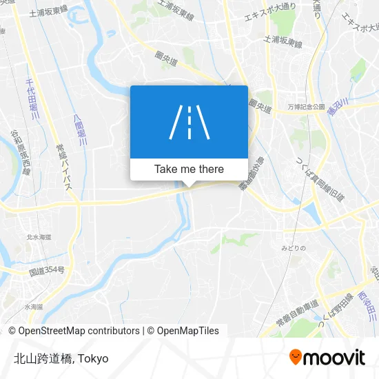 北山跨道橋 map