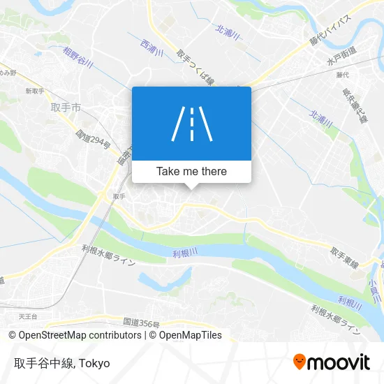 取手谷中線 map