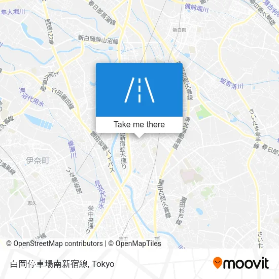 白岡停車場南新宿線 map