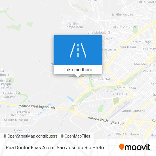 Rua Doutor Elias Azem map
