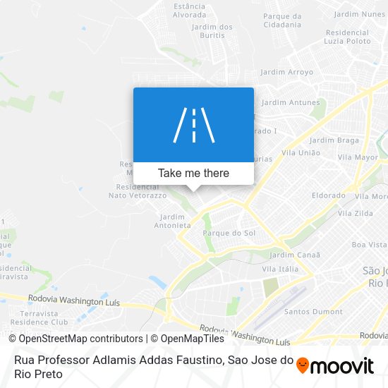 Rua Professor Adlamis Addas Faustino map