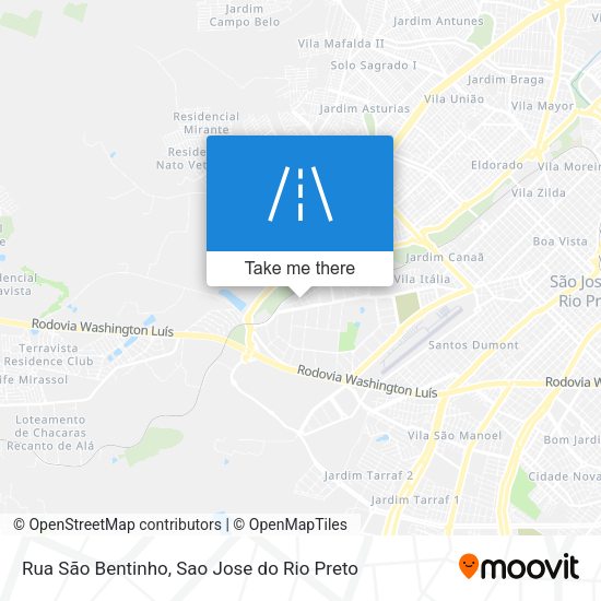 Rua São Bentinho map