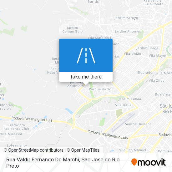 Rua Valdir Fernando De Marchi map
