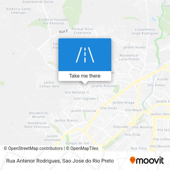 Rua Antenor Rodrigues map