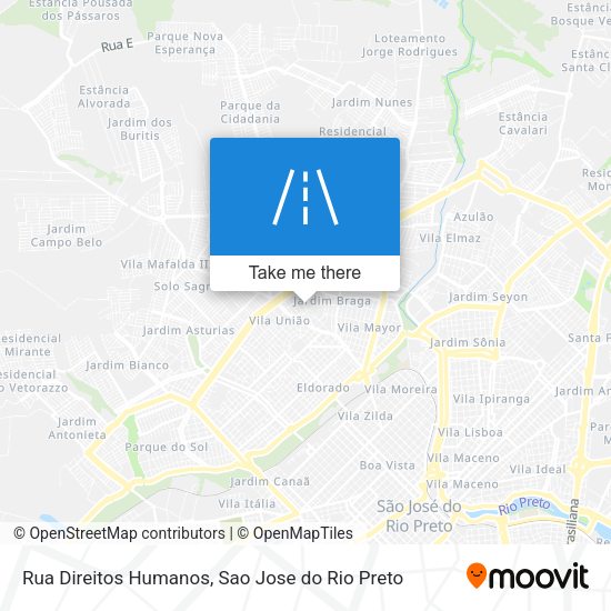 Rua Direitos Humanos map