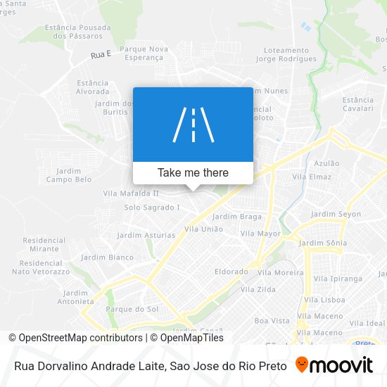 Rua Dorvalino Andrade Laite map