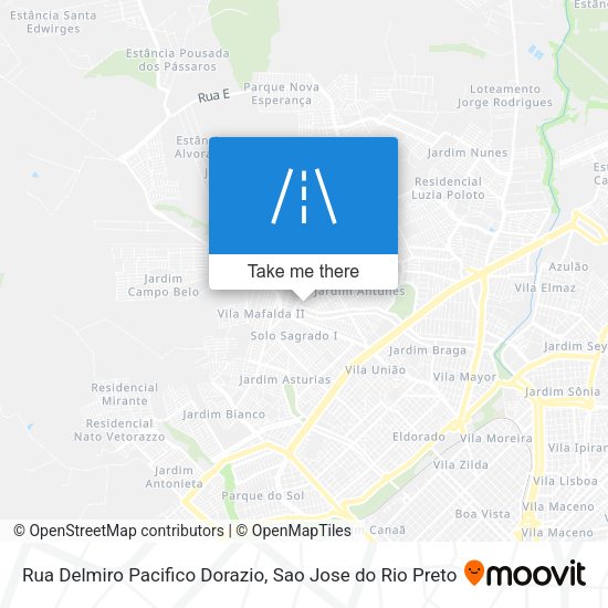 Rua Delmiro Pacifico Dorazio map
