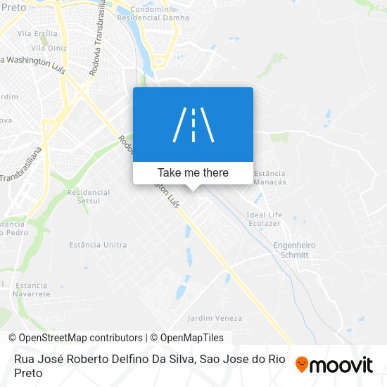 Rua José Roberto Delfino Da Silva map