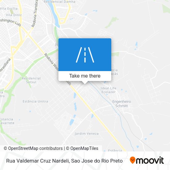 Rua Valdemar Cruz Nardeli map