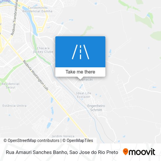 Rua Amauri Sanches Banho map