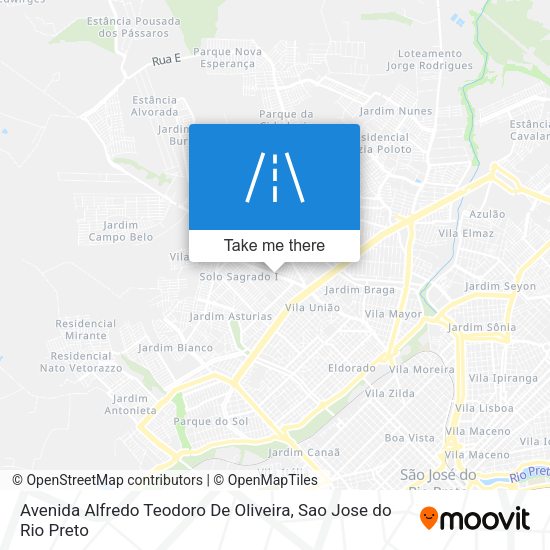 Avenida Alfredo Teodoro De Oliveira map