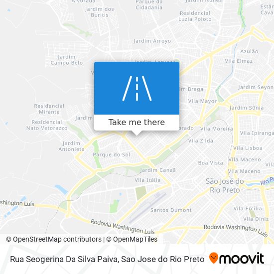 Rua Seogerina Da Silva Paiva map