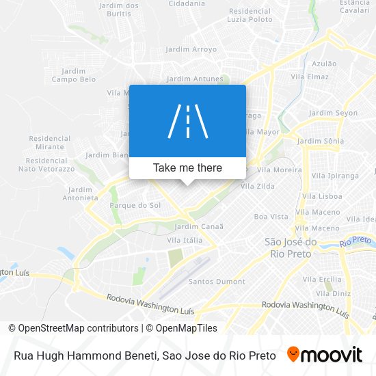 Rua Hugh Hammond Beneti map