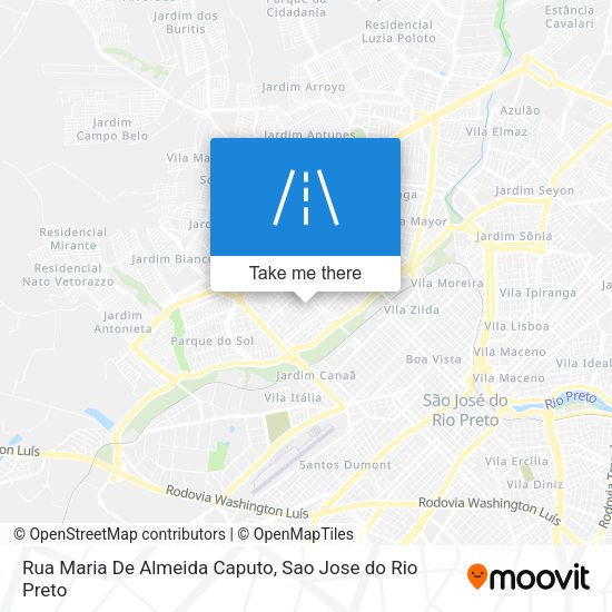 Rua Maria De Almeida Caputo map