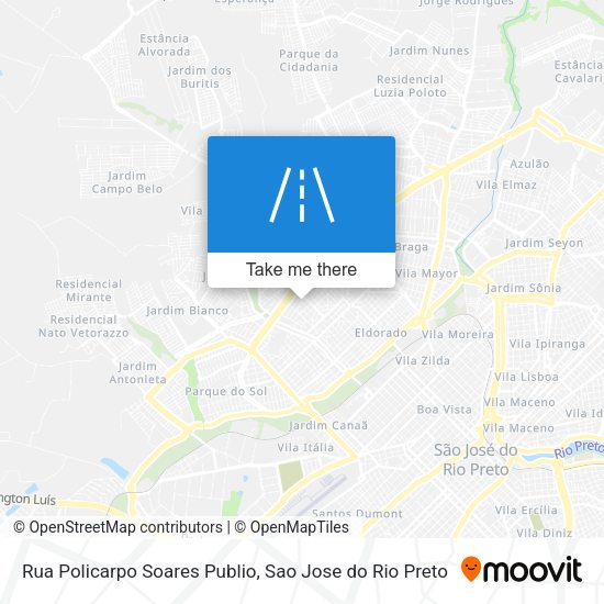 Rua Policarpo Soares Publio map