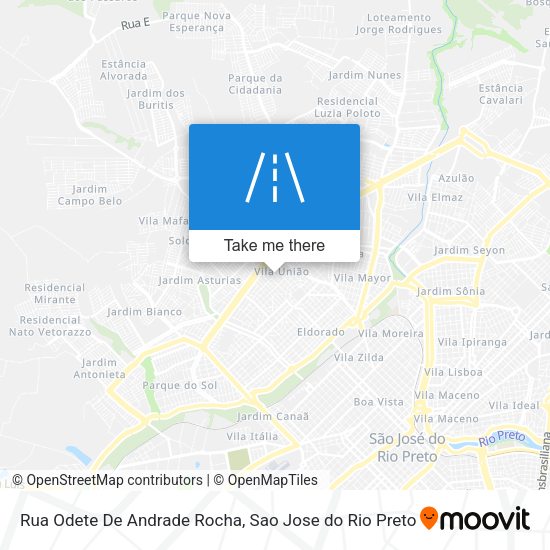 Rua Odete De Andrade Rocha map