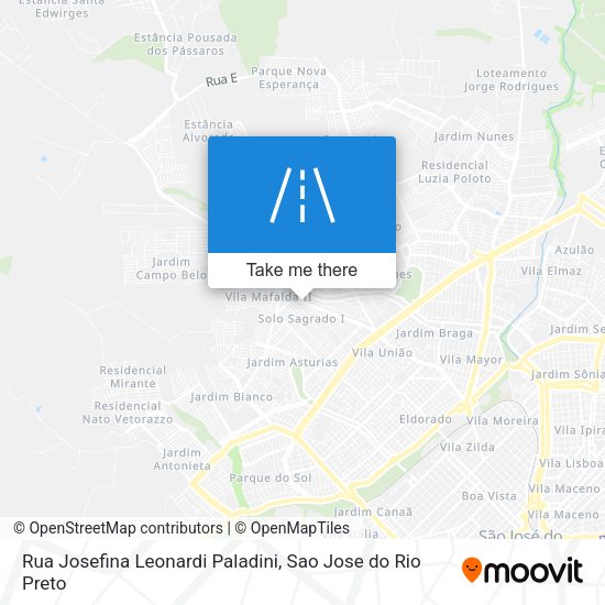 Rua Josefina Leonardi Paladini map