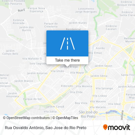 Rua Osvaldo Antônio map