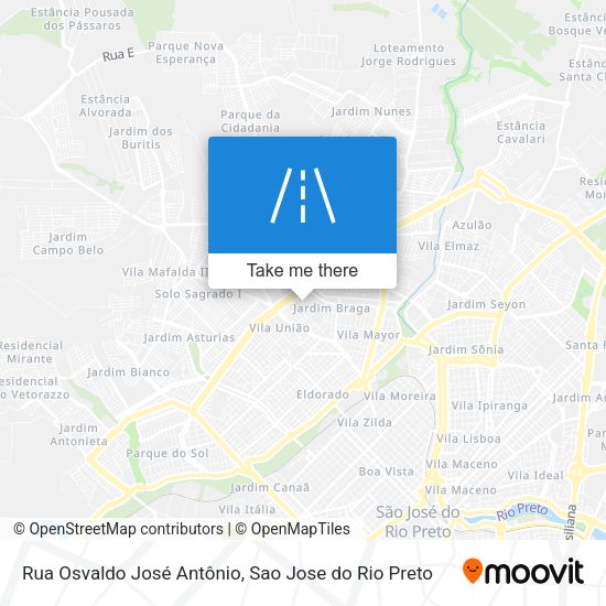 Rua Osvaldo José Antônio map