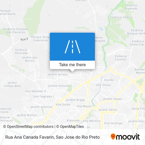 Rua Ana Canada Favarin map