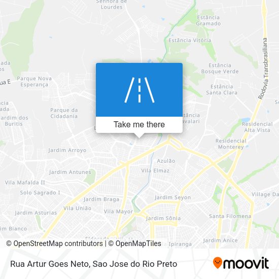 Rua Artur Goes Neto map
