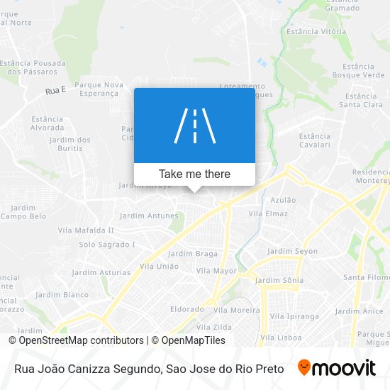 Rua João Canizza Segundo map