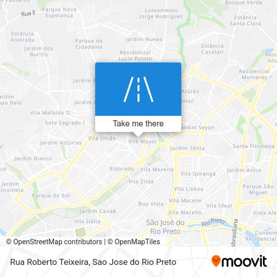 Rua Roberto Teixeira map
