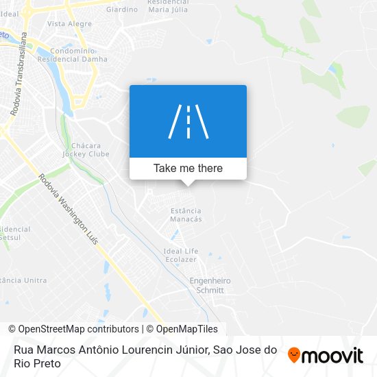 Rua Marcos Antônio Lourencin Júnior map