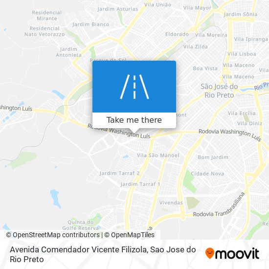 Avenida Comendador Vicente Filizola map