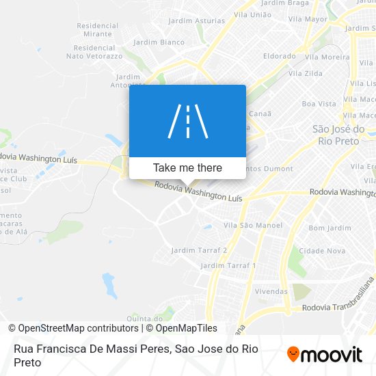 Rua Francisca De Massi Peres map